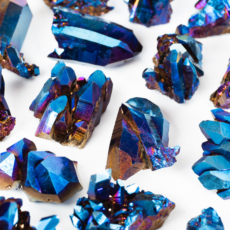 Cobalt Aura Quartz Cluster Small Crystal Cluster Crystal Magic online