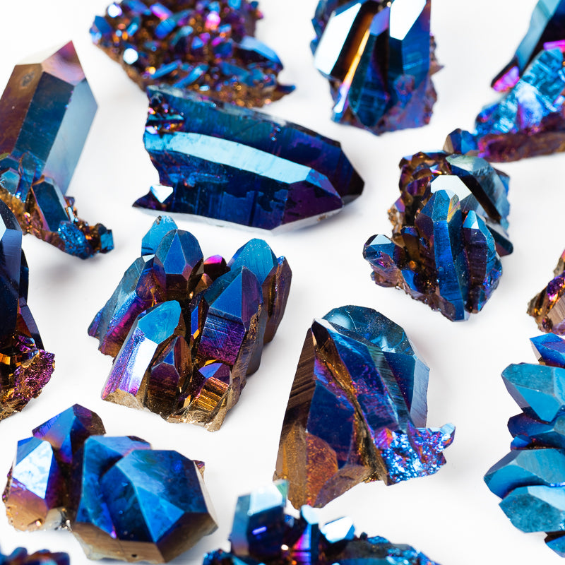 Cobalt Aura Quartz Cluster Small Crystal Cluster Crystal Magic online