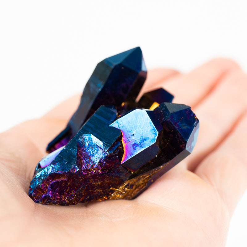 Cobalt Aura Quartz Cluster Small Crystal Cluster Crystal Magic online