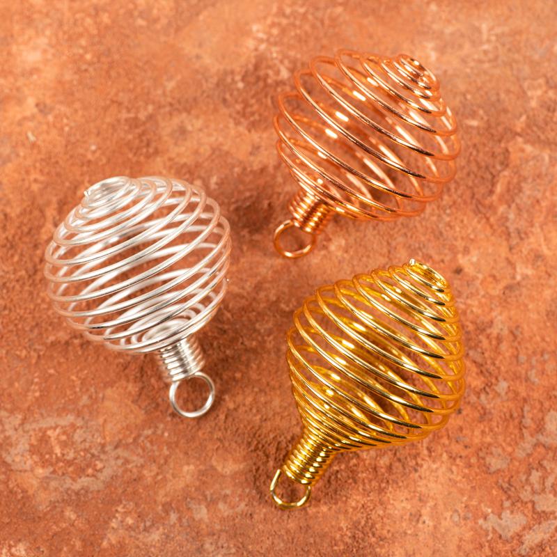 Looped Wire Wrapped Crystal Cage Gifts & Decor Crystal Magic online