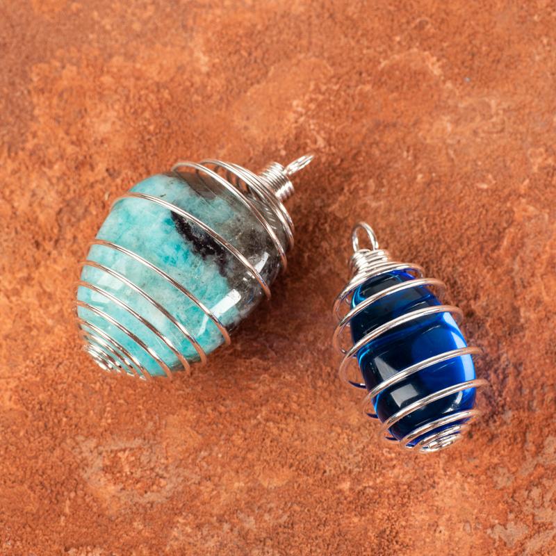 Looped Wire Wrapped Crystal Cage Gifts & Decor Crystal Magic online