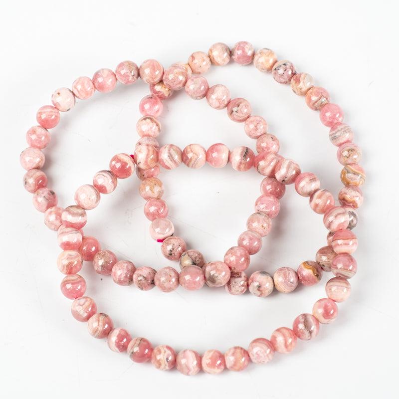 Rhodochrosite Bracelet Jewelry: Bracelet Milk and Honey