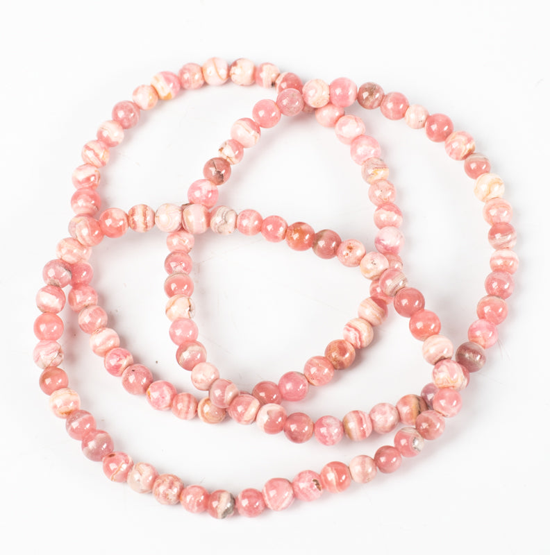 Rhodochrosite Bracelet Jewelry: Bracelet Milk and Honey