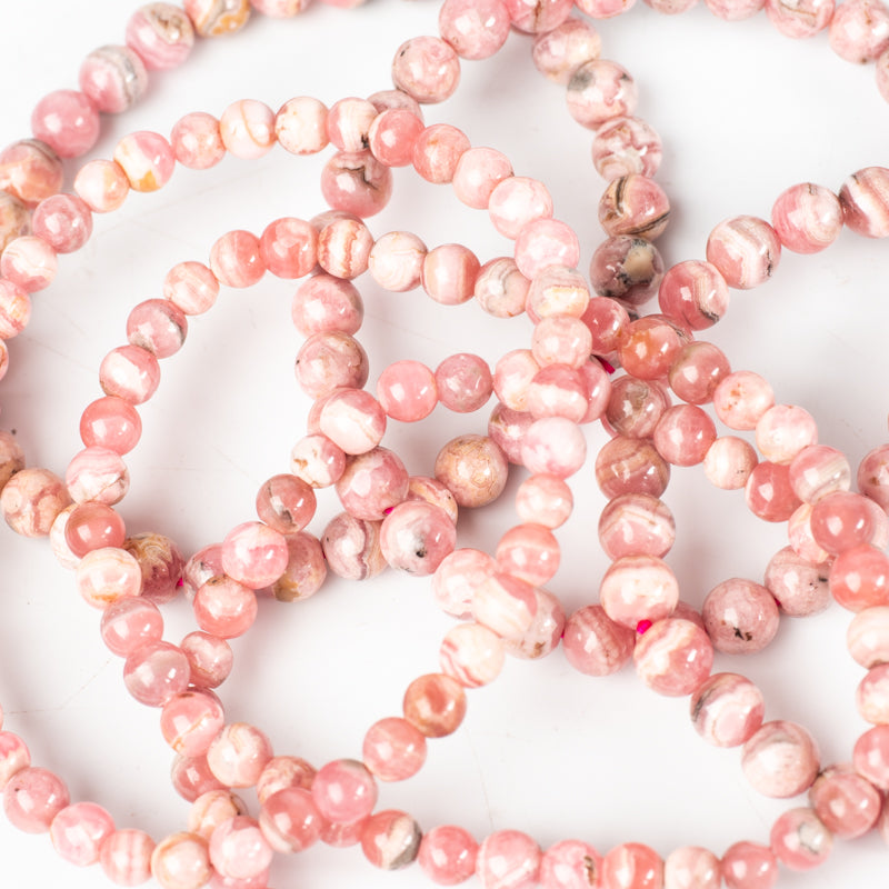 Rhodochrosite Bracelet Jewelry: Bracelet Milk and Honey