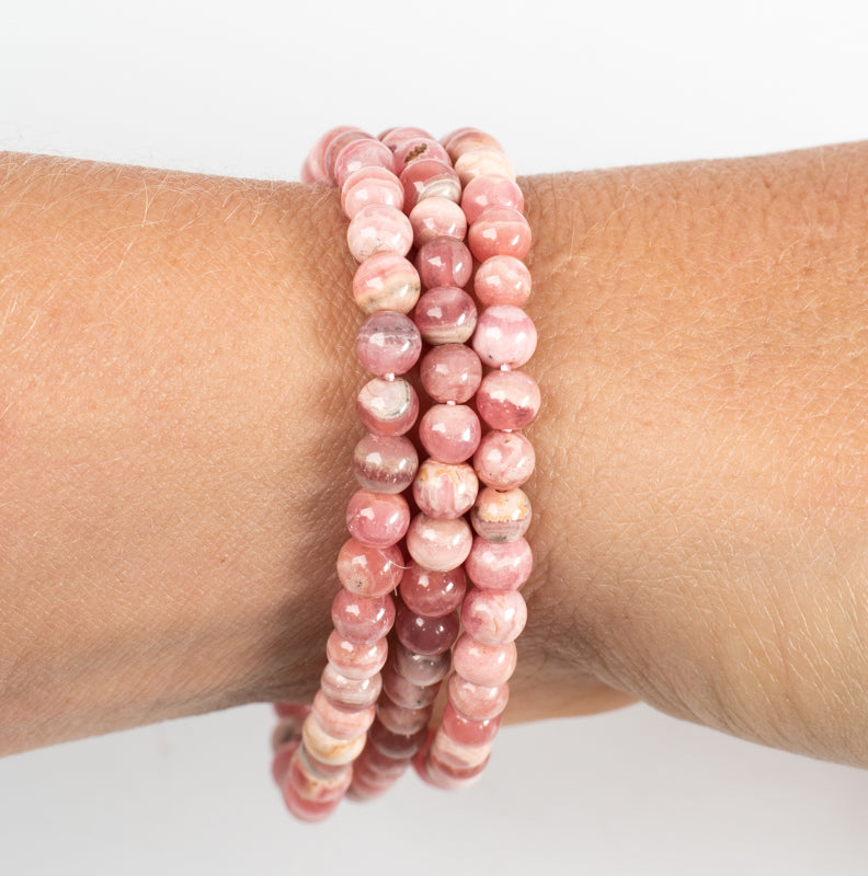 Rhodochrosite Bracelet Jewelry: Bracelet Milk and Honey 4mm