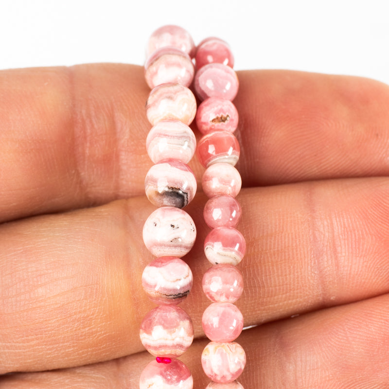 Rhodochrosite Bracelet Jewelry: Bracelet Milk and Honey