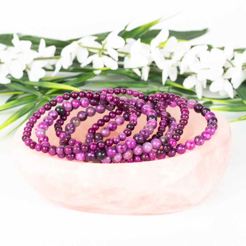 Charoite Bracelet Jewelry: Bracelet Milk and Honey