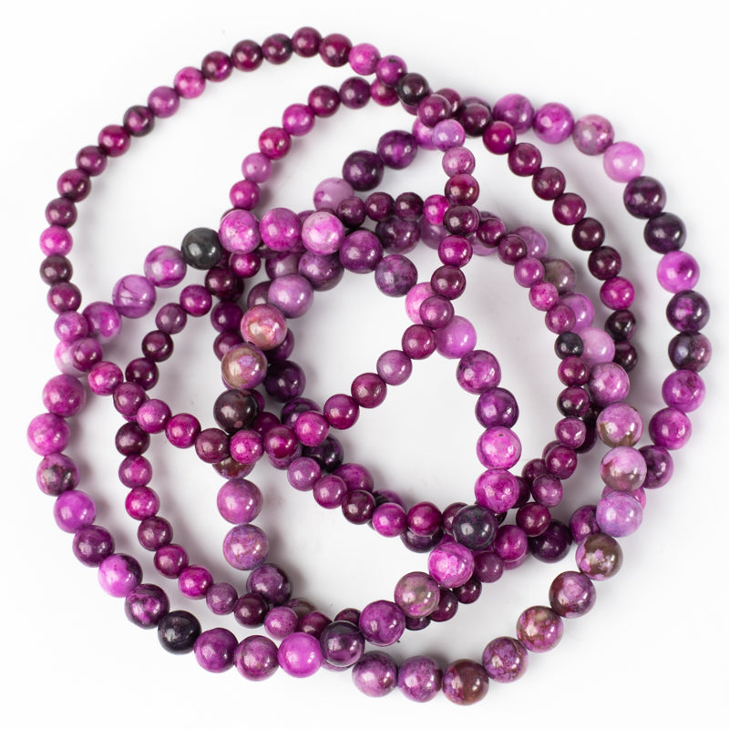 Charoite Bracelet Jewelry: Bracelet Milk and Honey