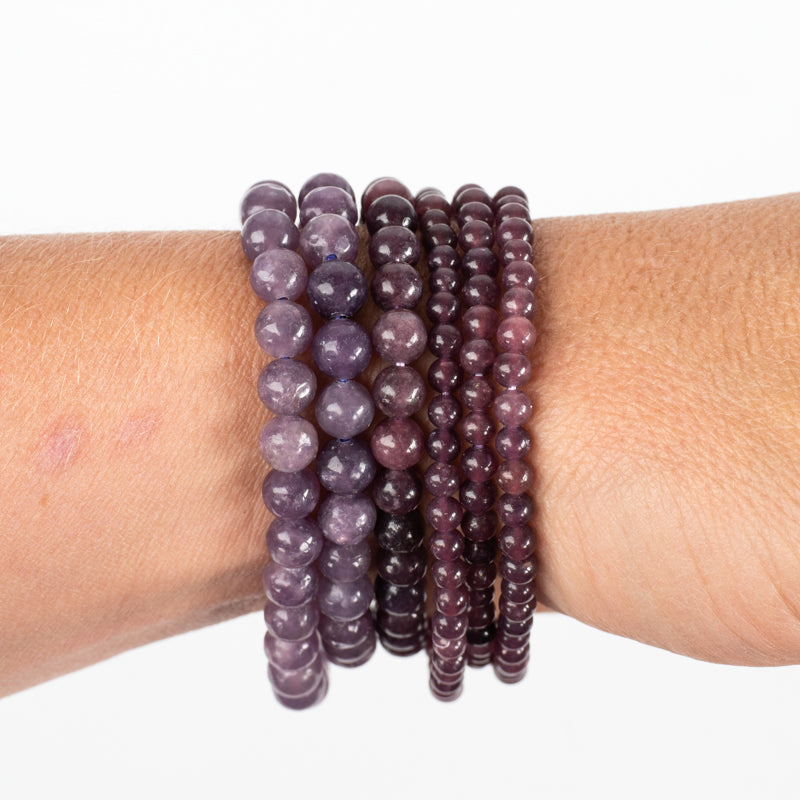 Lepidolite Bracelet Jewelry: Bracelet Milk and Honey