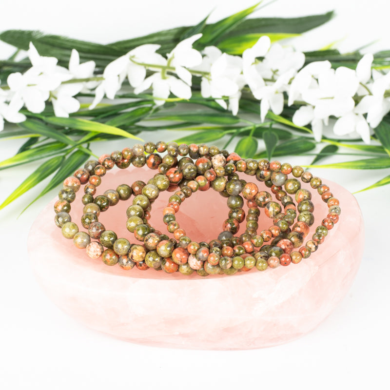 Unakite Bracelet Jewelry: Bracelet Milk and Honey