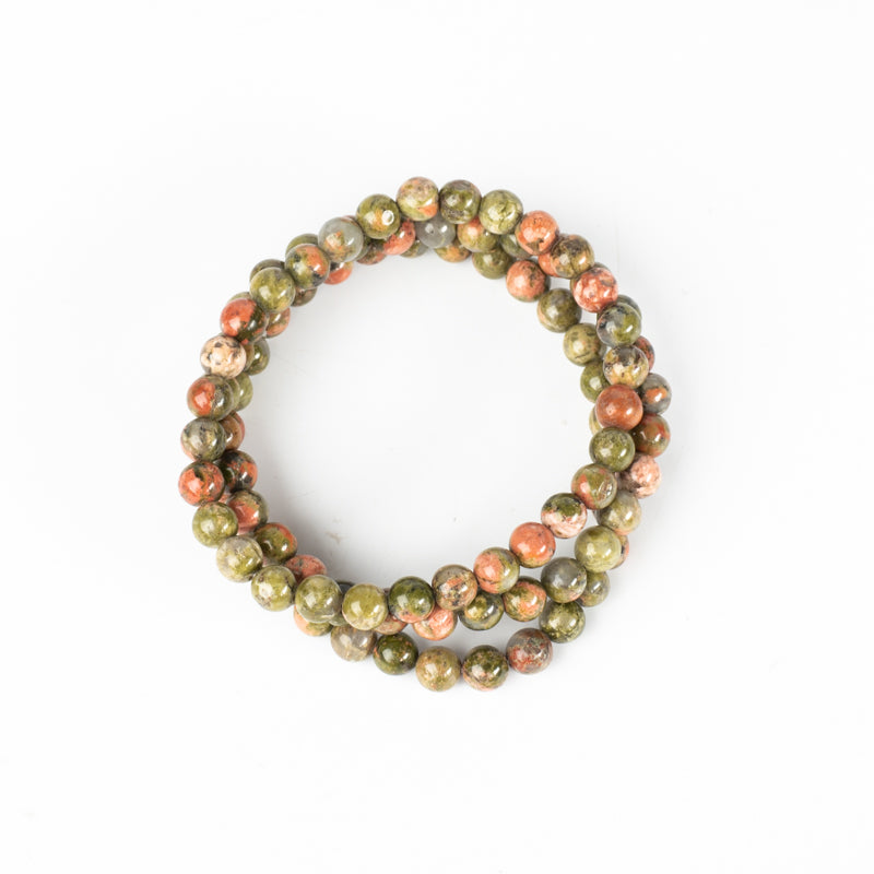 Unakite Bracelet Jewelry: Bracelet Milk and Honey