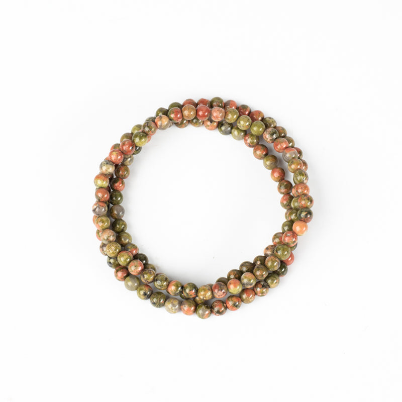Unakite Bracelet Jewelry: Bracelet Milk and Honey