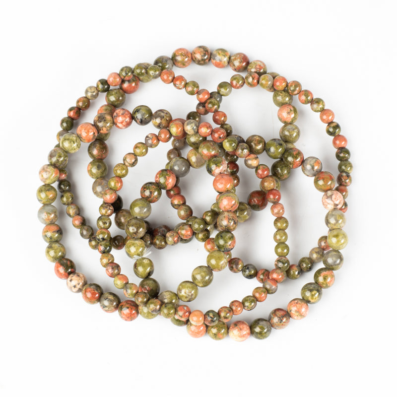 Unakite Bracelet Jewelry: Bracelet Milk and Honey