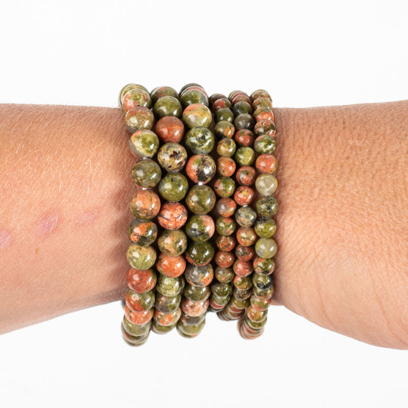 Unakite Bracelet Jewelry: Bracelet Milk and Honey 