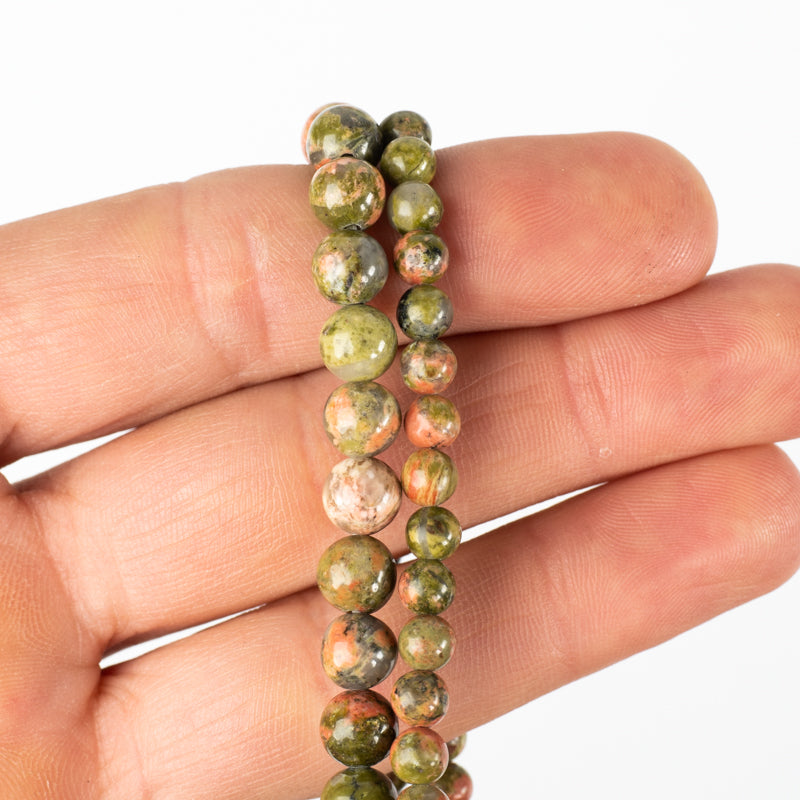 Unakite Bracelet Jewelry: Bracelet Milk and Honey