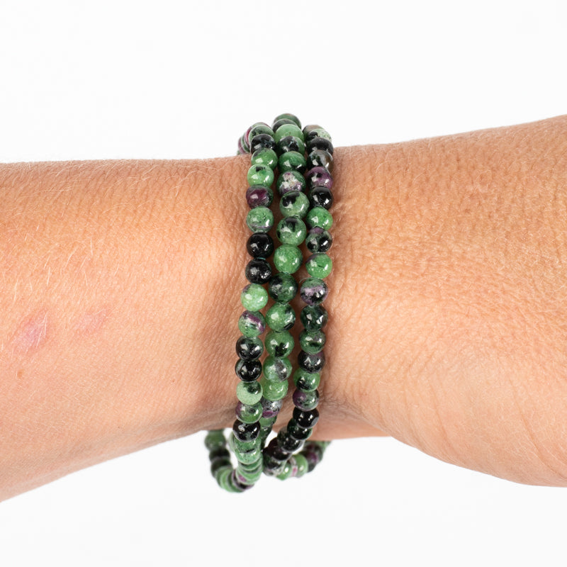 Ruby Zoisite Bracelet Jewelry: Bracelet Milk and Honey 4mm