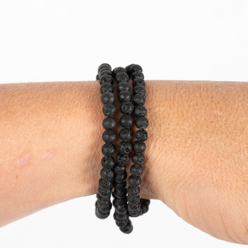 Lava Stone Bracelet Jewelry: Bracelet Milk and Honey 4mm