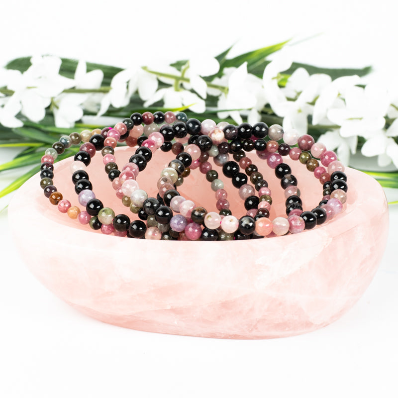 Multicolored Tourmaline Bracelet Jewelry: Bracelet Milk and Honey 