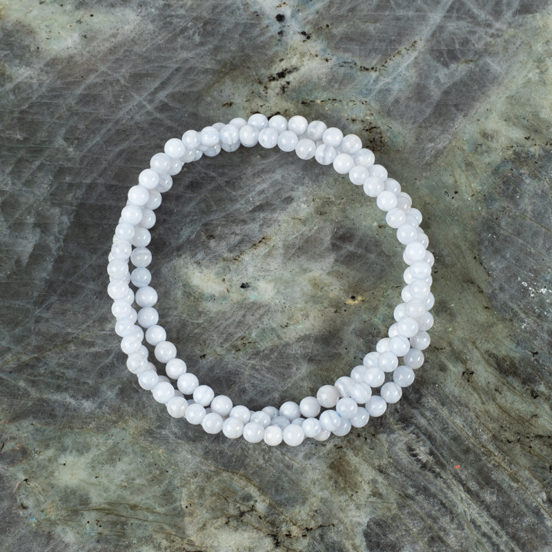 Blue Lace Agate Bracelet Jewelry: Bracelet Milk and Honey