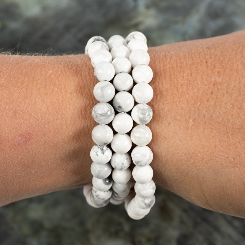 Howlite Bracelet Jewelry: Bracelet Milk and Honey 6mm
