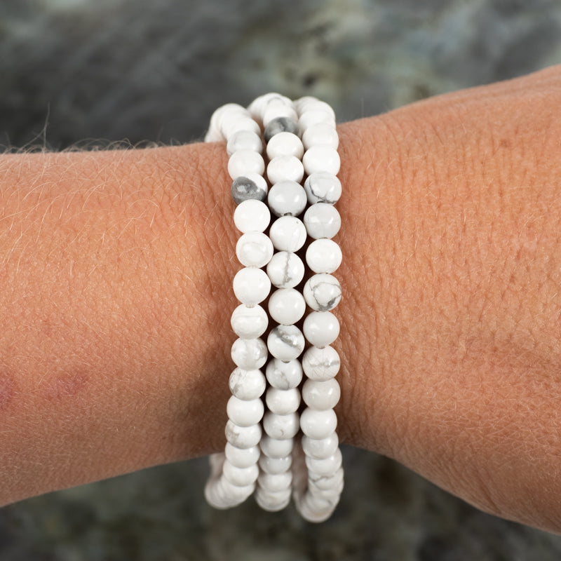 Howlite Bracelet Jewelry: Bracelet Milk and Honey 4mm