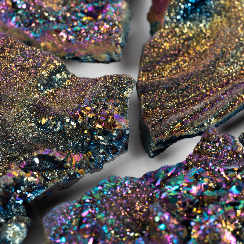 Rainbow Aura Chalcedony Chunk Crystal Chunk Crystal Magic