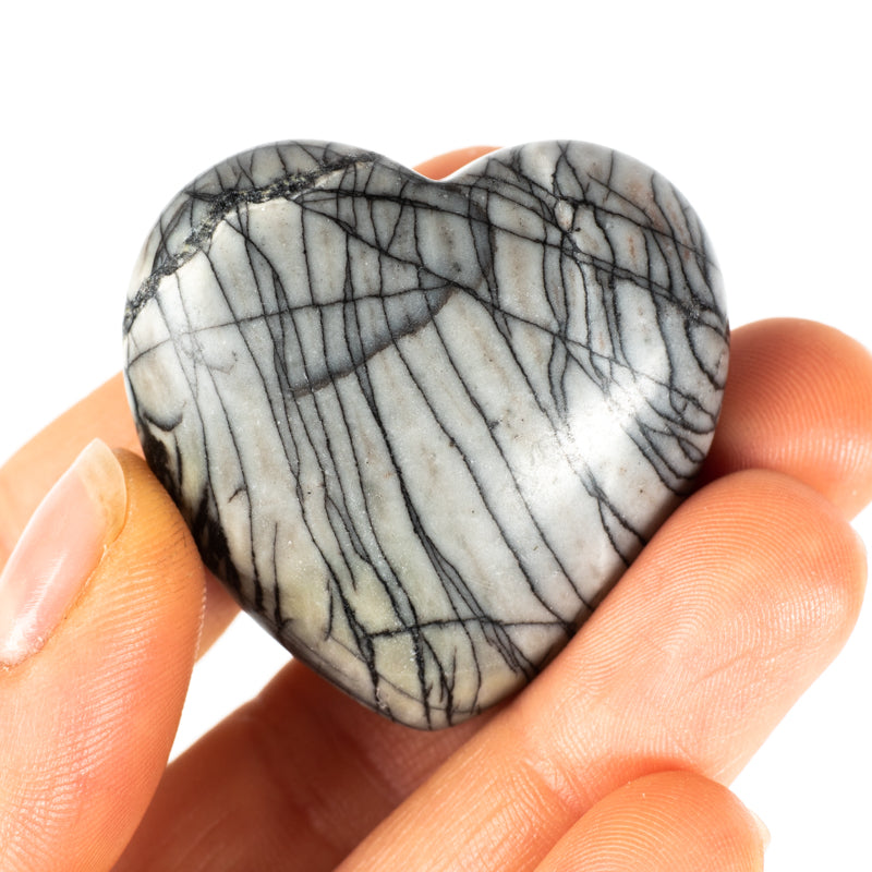 Zebra Jasper Heart Crystal Heart Crystal Magic
