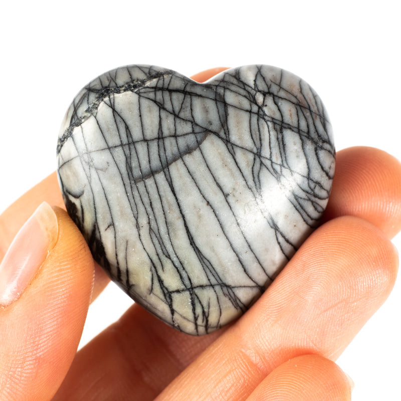Zebra Jasper Heart Crystal Heart Crystal Magic 