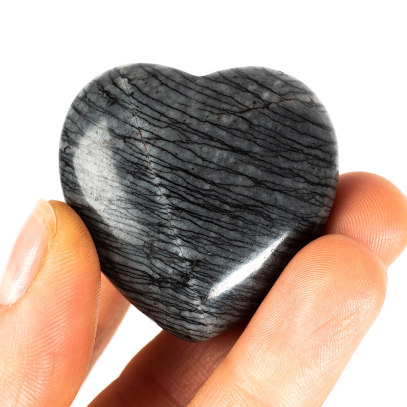 Zebra Jasper Heart Crystal Heart Crystal Magic
