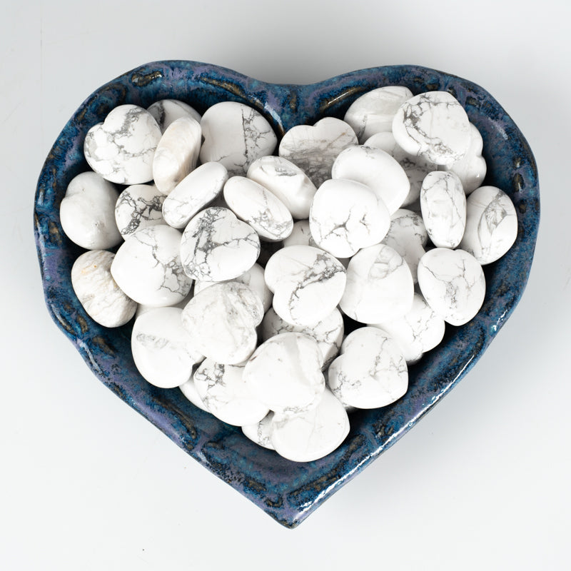 Howlite Heart Crystal Heart Crystal Magic