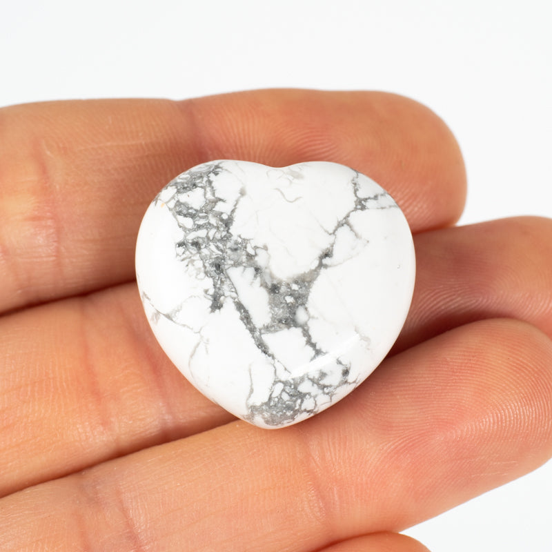 Howlite Heart Crystal Heart Crystal Magic