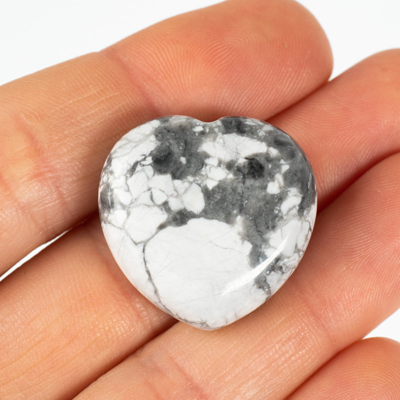 Howlite Heart Crystal Heart Crystal Magic