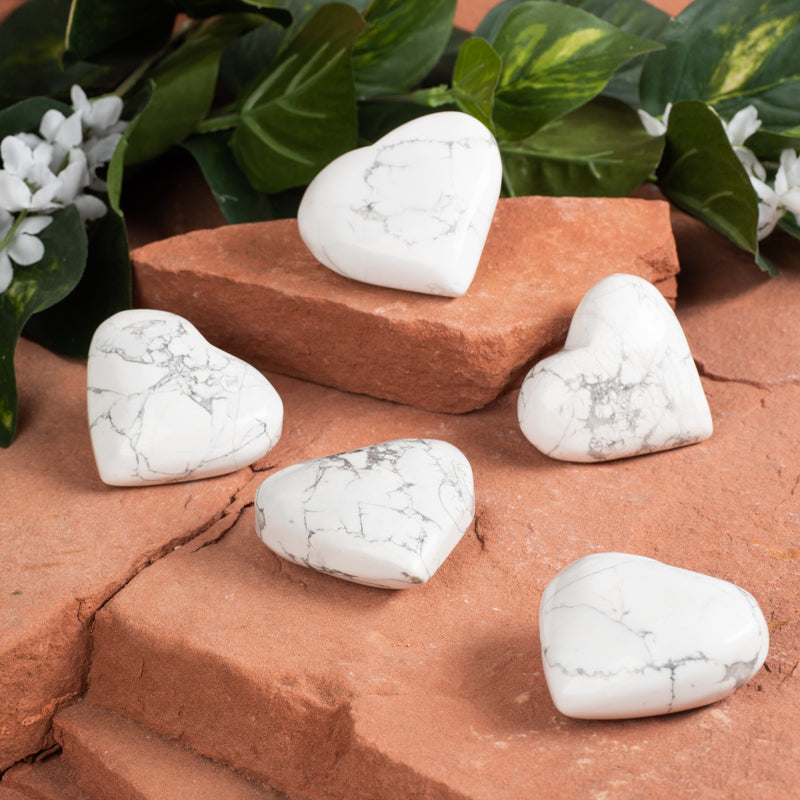Howlite Heart Crystal Heart Crystal Magic