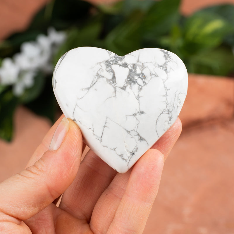 Howlite Heart Crystal Heart Crystal Magic
