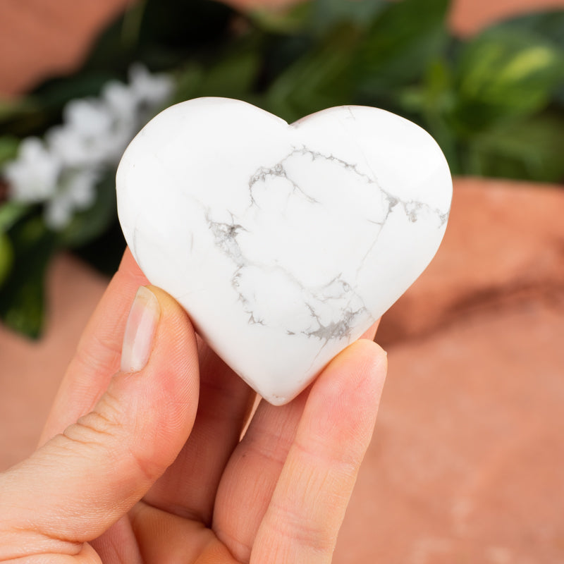 Howlite Heart Crystal Heart Crystal Magic