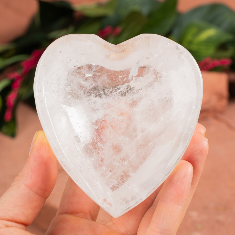 Rose Quartz Heart Bowl Crystal Bowl Crystal Magic online
