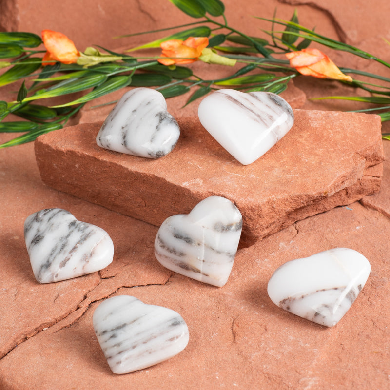 White Onyx Heart Crystal Heart Crystal Magic online