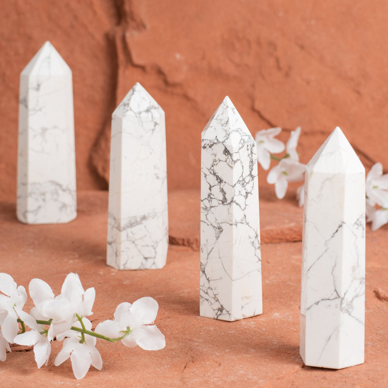 Howlite Point Crystal Point Crystal Magic