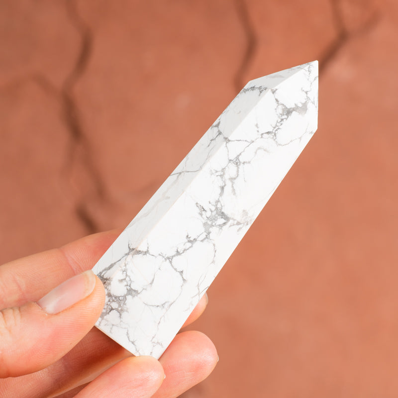 Howlite Point Crystal Point Crystal Magic Medium