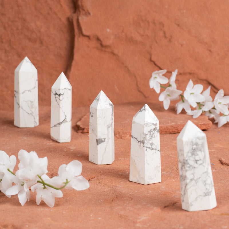 Howlite Point Crystal Point Crystal Magic