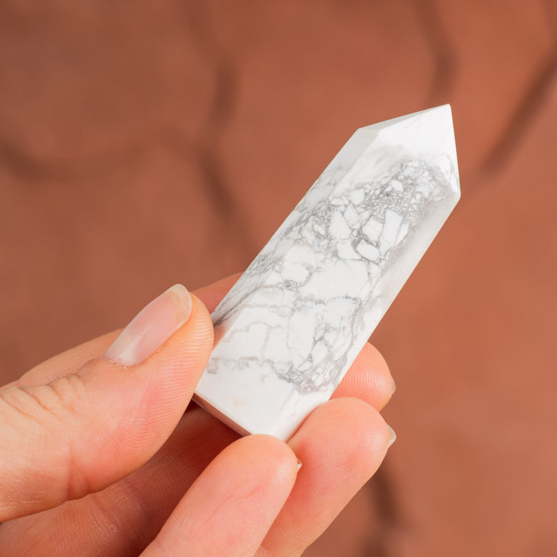 Howlite Point Crystal Point Crystal Magic Small 