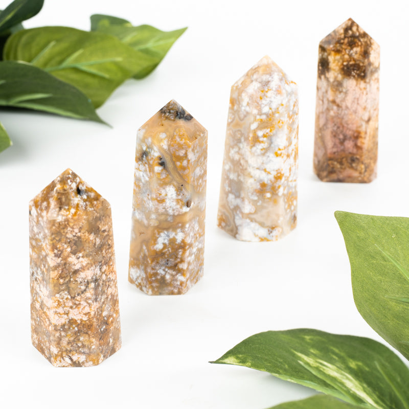 Flower Agate Point Crystal Point Crystal Magic