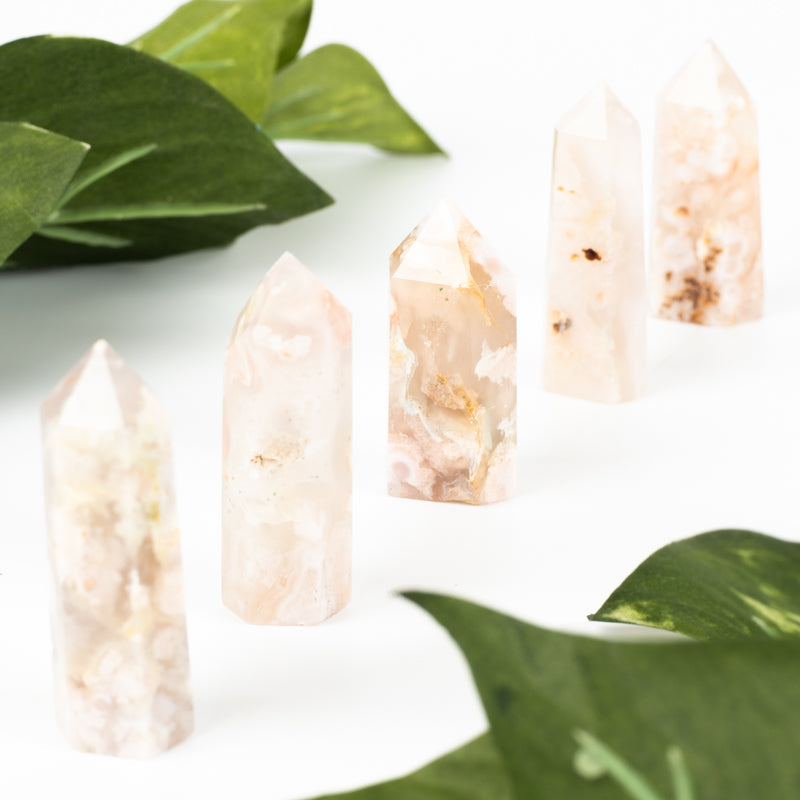 Flower Agate Point Crystal Point Crystal Magic