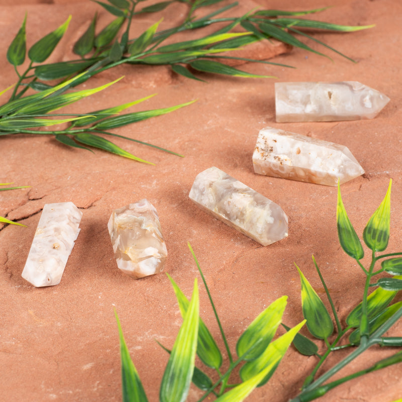 Flower Agate Point Crystal Point Crystal Magic