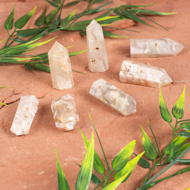 Flower Agate Point Crystal Point Crystal Magic