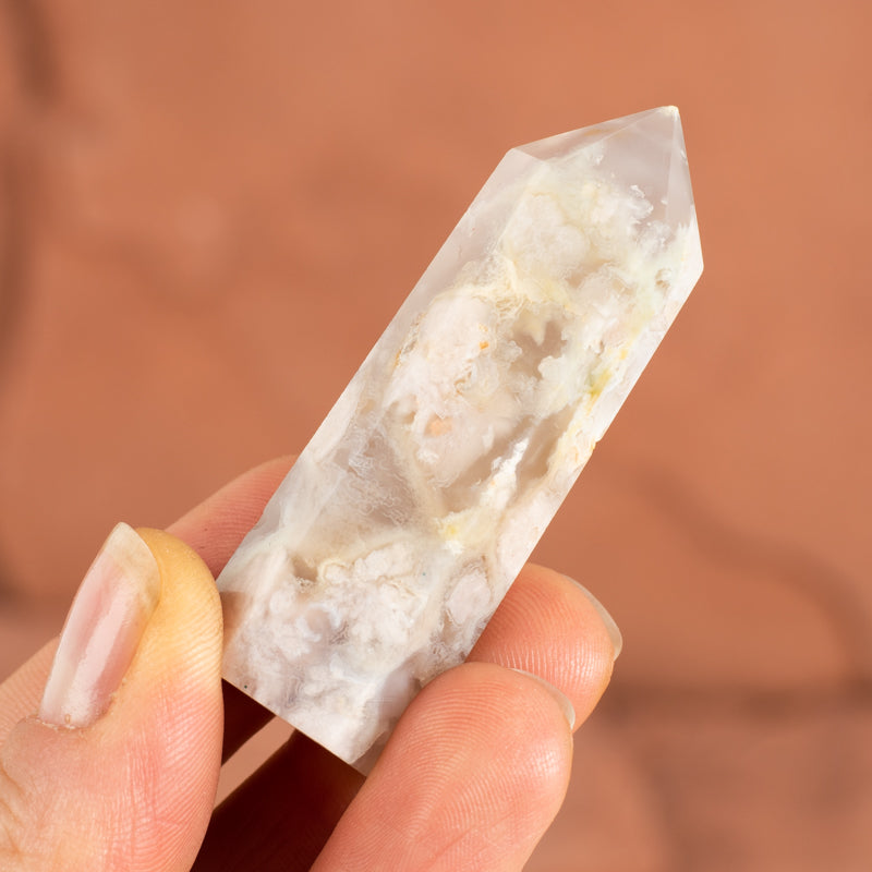 Flower Agate Point Crystal Point Crystal Magic