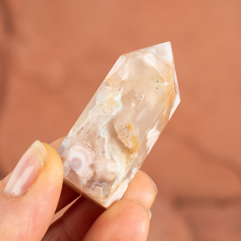 Flower Agate Point Crystal Point Crystal Magic