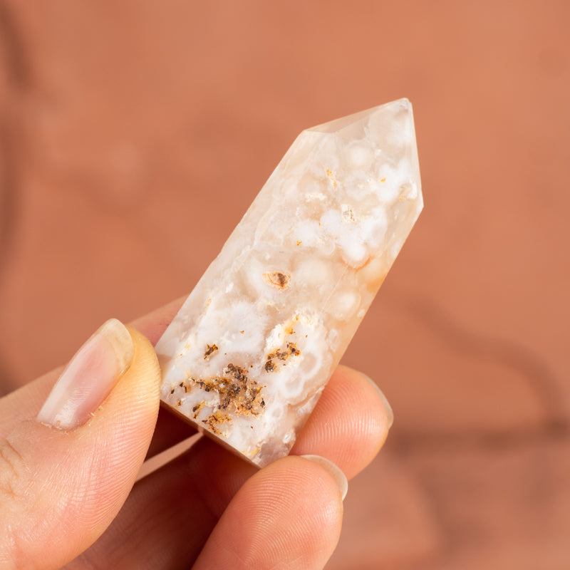 Flower Agate Point Crystal Point Crystal Magic