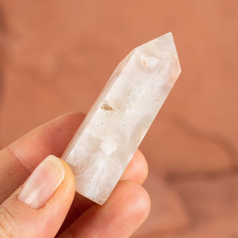 Flower Agate Point Crystal Point Crystal Magic