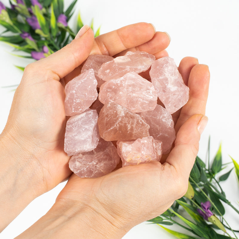 Rose Quartz Healing Crystal Chunks
